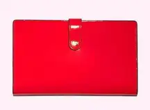 NEW Stoney Clover Lane Women’s Travel Wallet in Apple Bright Red Shiny Passport