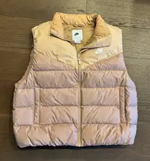 Nike Therma-FIT Down Puffer Vest Brown/Cream Size XL