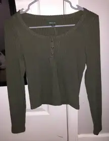 Wild Fable Ribbed Long Sleeve Top