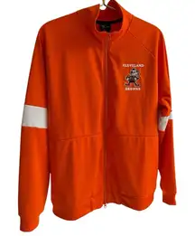 Cleveland Browns women's Nike zip up lightweight‎ jacket with embroidery XL. EUC