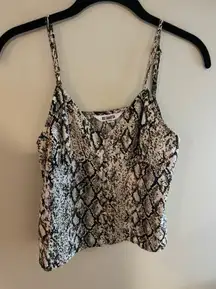 snake print tank top