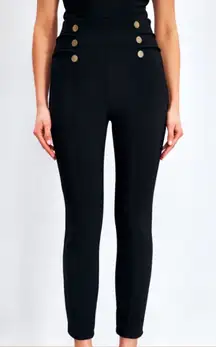 Indero Button Detail Ankle Pants