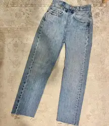 Levi’s Vintage High Waisted Straight Jeans, brand new without tags. Raw hem