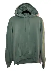 Yogalicious Women's Hooded Sweatshirt Size M Teal Long Sleeve