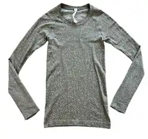 Lululemon Swiftly Tech Long Sleeve Shirt 2.0 Distorted Static Rover / White Opal