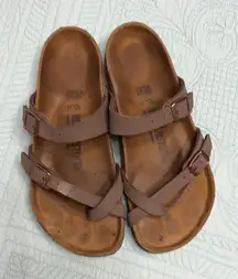 birkenstock yara tobacco oiled leather New with Box Brown Regular - Select Size The flexible leather lining Birkenstock Yara Oiled Leather Sandal