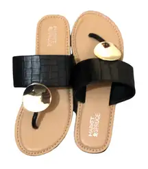 Market & Spruce SIZE 7.5 Havanna Textured Flip Flop Thong Sandal - Stitch Fix