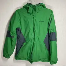 Columbia  Green Fleece Lined Sky Ski Outdoor Jacket Coat Medium