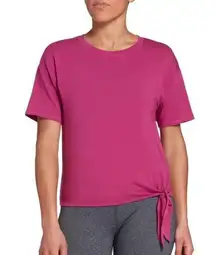 Calia Hot Pink Pomegranate Punch Side Tie Short Sleeve T-Shirt M