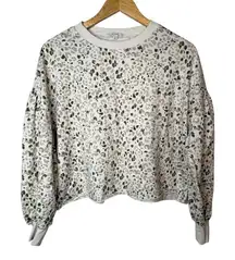 Z Supply Painted Leopard Tempest Pullover Sweatshirt Top Women's‎ Size Medium