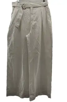 Abercrombie & Fitch Large Long A&F Ultra Wide Leg Pant Pleated Front Women’s