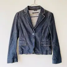 Marc Jacobs Jean Jacket S Denim Fitted Vented Contrast Stitching Retro y2k