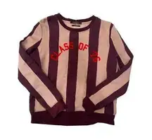 SCOTCH & SODA Class of 76 Striped Sweatshirt Size XS