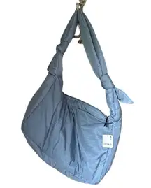 Free People tote bag plush power carryall Blue Fp movement NEW SOLD OUT