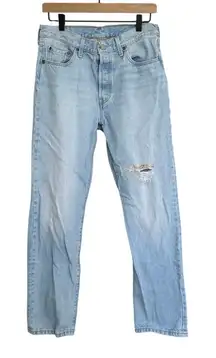 Levi Strauss & Co Women's 501 150th Anniversary Light Wash Floral Patch 29x30