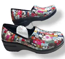 Easy Street Women's Slip On Clogs Shoes Dog Print Multi Color Size Unkno