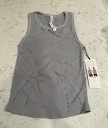 Alo Yoga  Lark Tank Vapor Grey Heather New