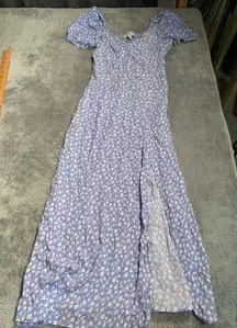 & other stories blue white floral dress Los Angeles atelier