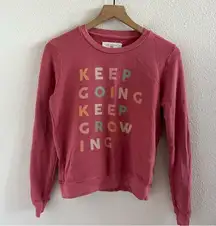 Sol Angeles X Anthropologie Keep Going Keep Growing Graphic Crewneck Sweatshirt