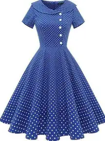 Wedtrend 1950s Audrey Hepburn Rockabilly Vintage Style Dress XS