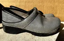 Dansko  Professional Tooled Clog Round Toe Slip On Leather Gray US 7.5 EU 38