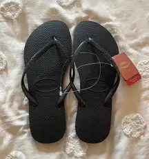 Black Havianas Flip Flops