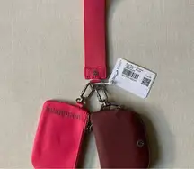 Lululemon Dual Pouch Wristlet -  Ancient Copper/Glaze Pink