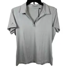NWT Antigua Gray Lightweight Women’s Short-Sleeve Polo Size Medium
