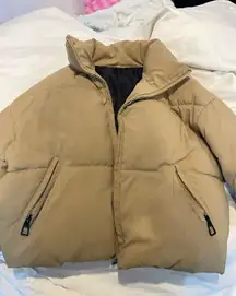 Famous Beige Puffer Jacket 