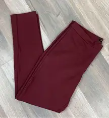 Banana Republic Ponte Knit Ankle Pants Maroon 8 Slacks