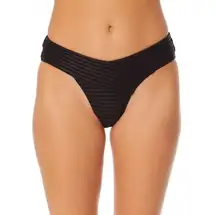 ☀️Ribbed Black Bikini Bottom☀️NWT~large