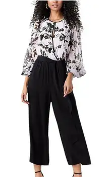 Diane Von Furstenberg Delphi Silk Wide Leg Jumpsuit