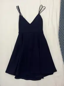 Navy Blue Skater Dress