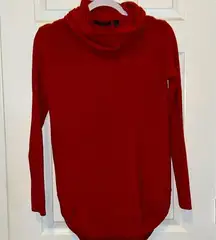 Cyrus Red Cowl Neck Sweater Size Large