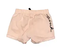 vs pink baby pink with black graphic lounge shorts
