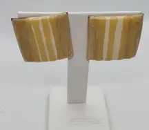 Vintage Yellow & Cream Earrings