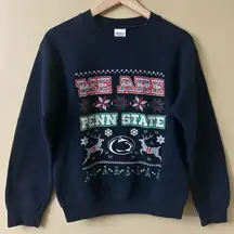 Vintage Gildan Heavy Blend Penn State Christmas Ugly Sweater - Sweatshirt