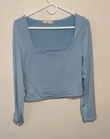 Sincerely Jules Light Blue Square Neck shirt