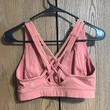 lululemon athletica Rustics Coral Free To Be Elevated Bra sz8