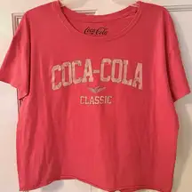 Vintage “Coca-Cola Classic” Cropped Short Sleeve Graphic T-Shirt