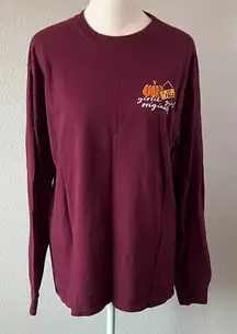 Girlie Girls Original "Fall is Smores Fun" Long Sleeve Graphic TShirt Size Med