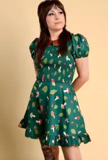 Green Mushroom Dress