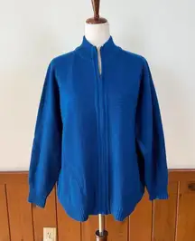 Amazing Vintage 1960s/70s Bonnie Lee Acrylic Zip Up Sweater!