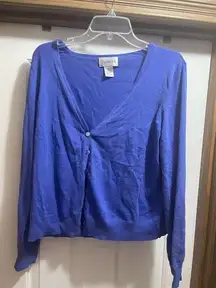 Chadwick blue-ish purple cardigan XL