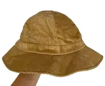 Vintage Tan Corduroy Bucket Hat Y2K Trendy