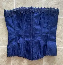 Frederick’s of Hollywood blue corset bustier