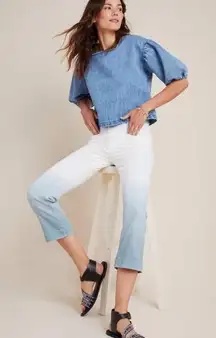 NWT Anthropologie Pilcro High Rise Dip Dyed Slim Jeans