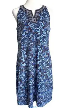 Hawthorn 41 Stitch Fix Sheath Shift Blue Purple Paisley Sleeveless Size Medium