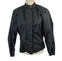Joe Rocket Motorcycle Windbreaker Jacket Womens Sz S Black Full Zip Outdoor Moto
