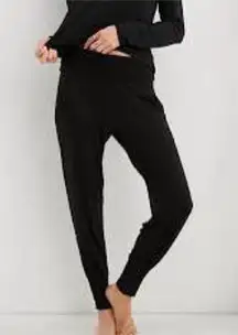 Aerie Offline Women’s Foldover Jogger Pant Black Size SL Small Long